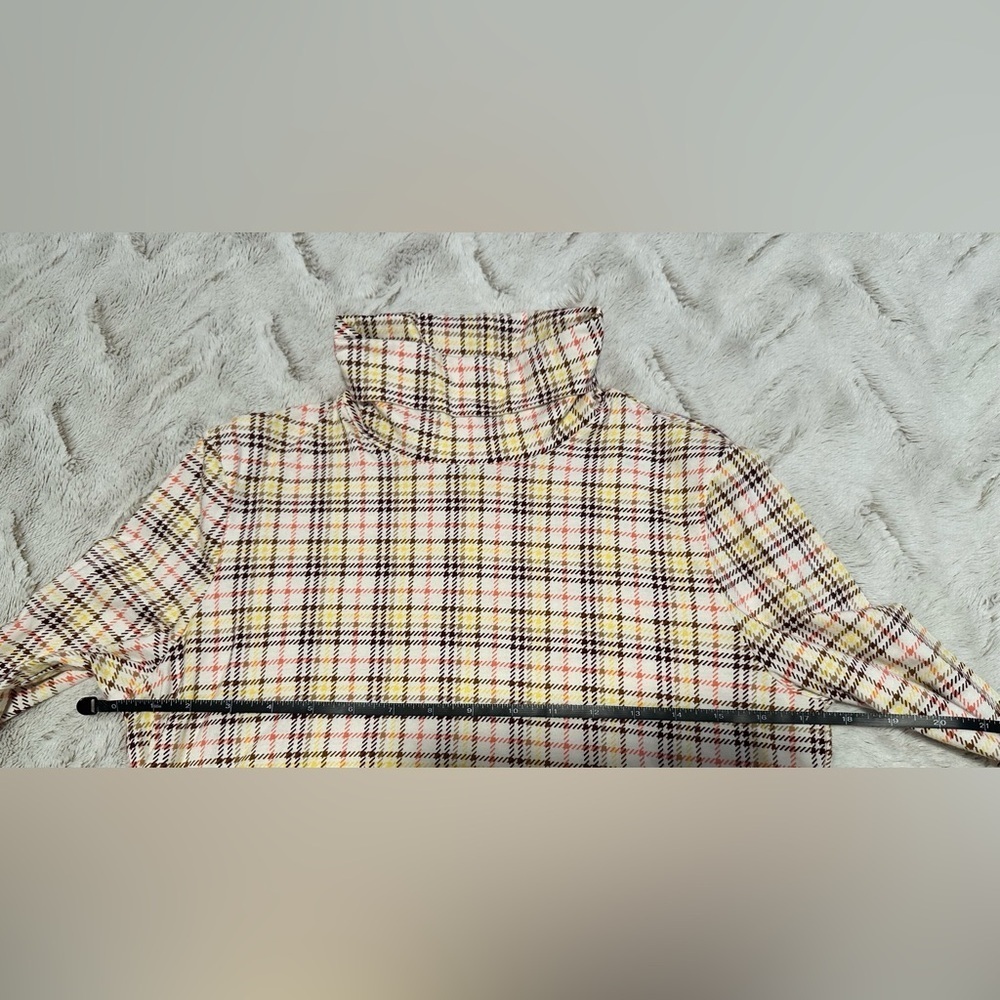 Talbots The Talbots Tee Plaid Turtleneck Sweater Medium Petite - Picture 5 of 8